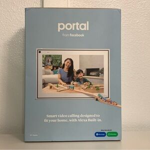 Meta Facebook Portal Video Calling Touch Screen 10” White Smart Alexa Messenger